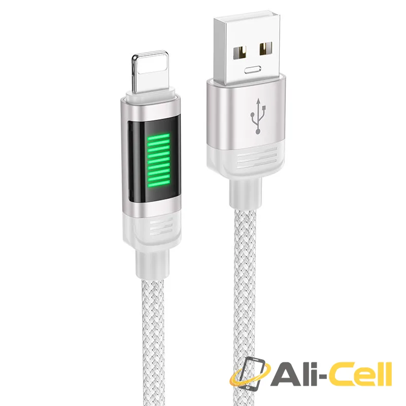Cable USB to iP “U126 Lantern” (U126 Usb Ltn Grey, 1.2m)