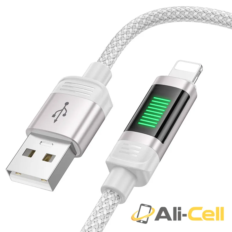 Cable USB to iP “U126 Lantern” (U126 Usb Ltn Grey, 1.2m) — 3