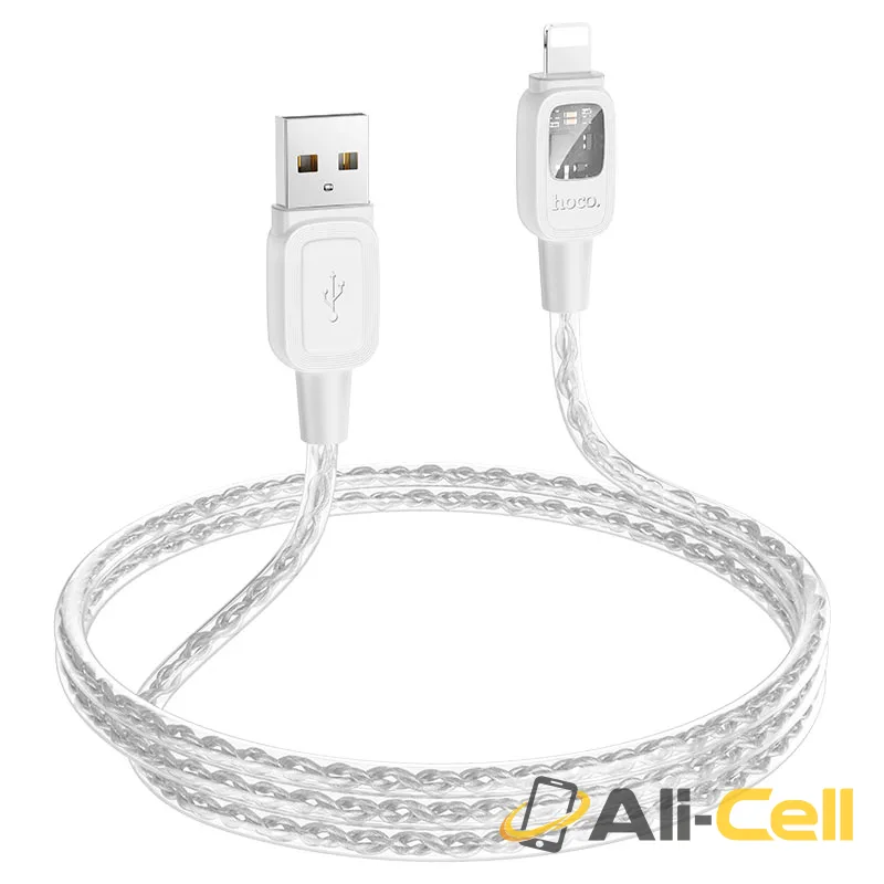 Cable USB to iP “U124 Stone” intelligent power-off (U124 Usb Ltn Black, 1.2m) — 5