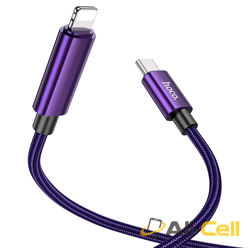 Cable Type-C to iP “U125 Benefit” PD 27W fast charge (U125 Pd Tc Ltn Black, 1.2m) — 3