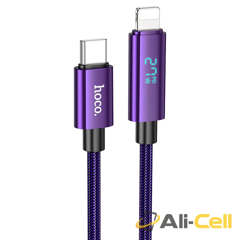Cable Type-C to iP “U125 Benefit” PD 27W fast charge (U125 Pd Tc Ltn Purple, 1.2m)