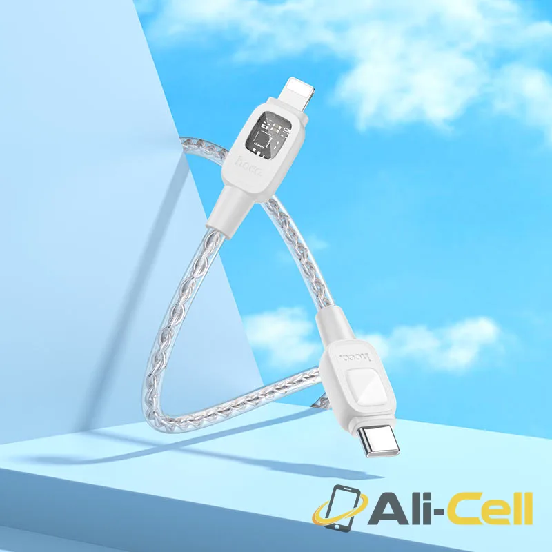 Cable Type-C to iP “U124 Stone” PD 27W fast charge (U124 Pd Tc Ltn Black, 1.2m) — 8