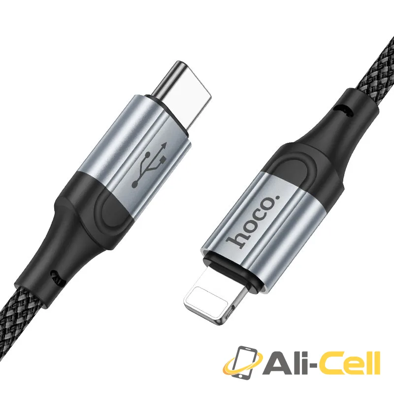 Cable Type-C to iP “X102 Fresh” PD 27W fast charge (X102 Pd Tc Ltn Black, 1.0m) — 2