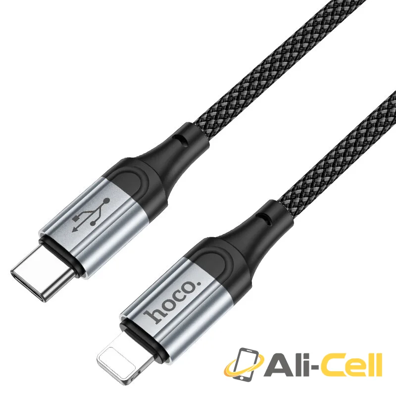 Cable Type-C to iP “X102 Fresh” PD 27W fast charge (X102 Pd Tc Ltn Black, 1.0m) — 4