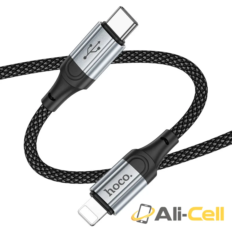 Cable Type-C to iP “X102 Fresh” PD 27W fast charge (X102 Pd Tc Ltn Black, 1.0m) — 5