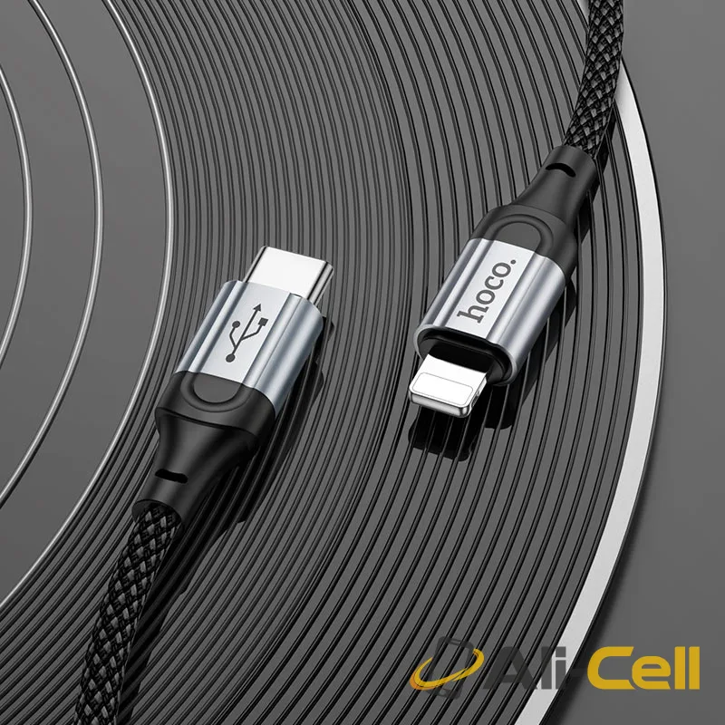Cable Type-C to iP “X102 Fresh” PD 27W fast charge (X102 Pd Tc Ltn Black, 1.0m) — 8
