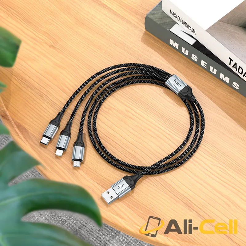 Cable 3-in-1 “X102 Fresh” charging wire (X102 3in1 Black, 1.0m) — 8