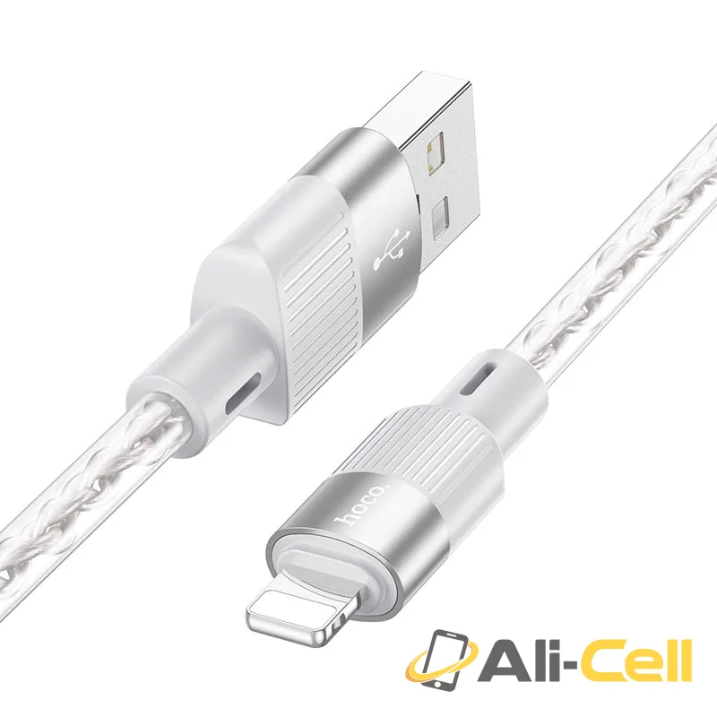 Cable USB to iP “X99 Crystal junction” (X99 Usb Ltn Grey, 1.0m) — 2