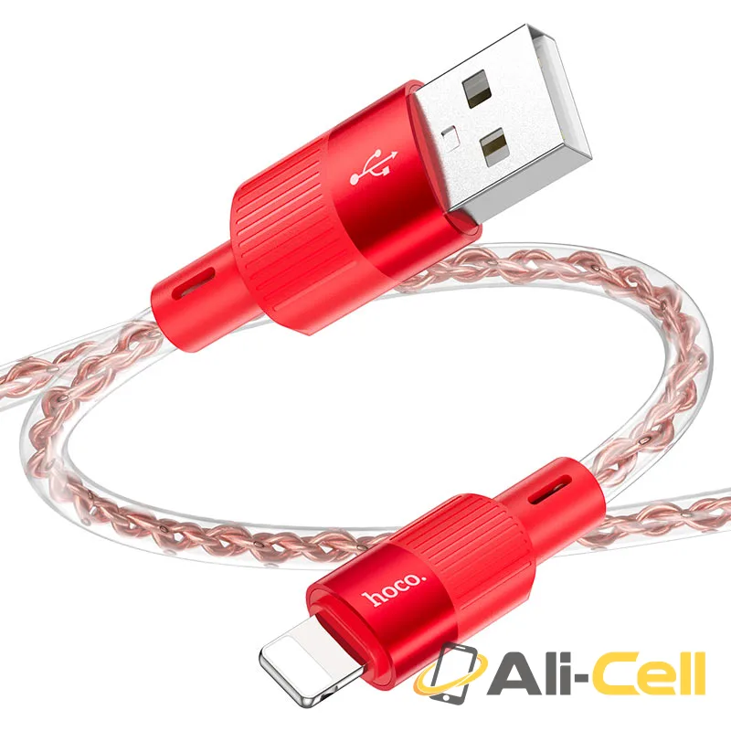 Cable USB to iP “X99 Crystal junction” (X99 Usb Ltn Red, 1.0m) — 3