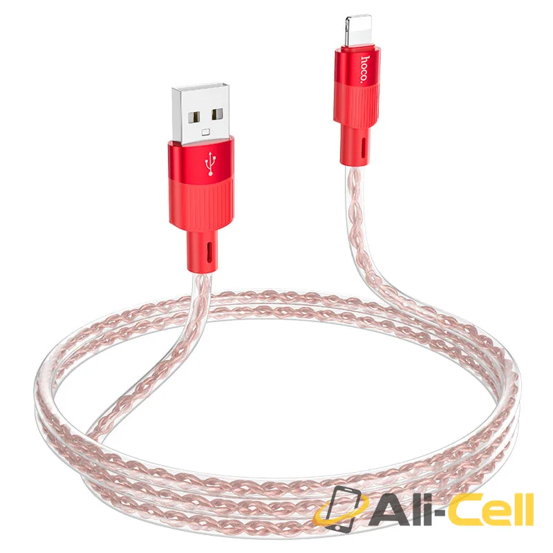 Cable USB to iP “X99 Crystal junction” (X99 Usb Ltn Red, 1.0m) — 5