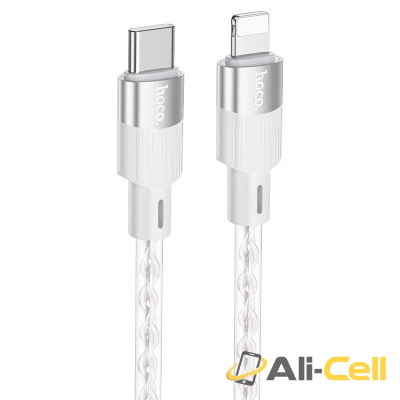 Cable Type-C to iP “X99 Crystal junction” PD 27W fast charge (X99 Pd Tc Ltn Grey, 1.0m)