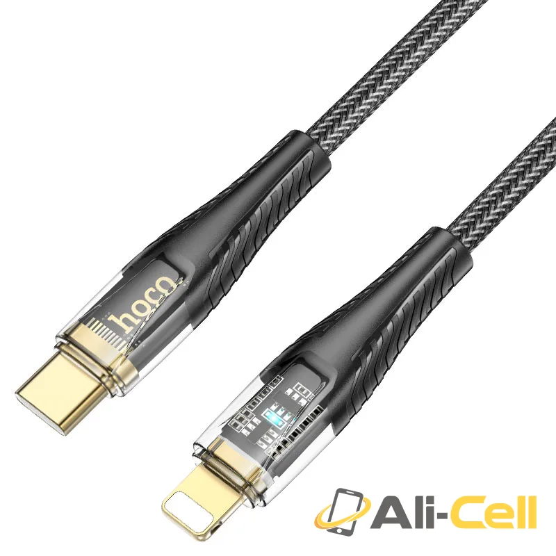 Cable Type-C to iP “U121 Gold standard” PD 27W fast charge (U121 Pd Tc Ltn Black, 1.2m) — 4