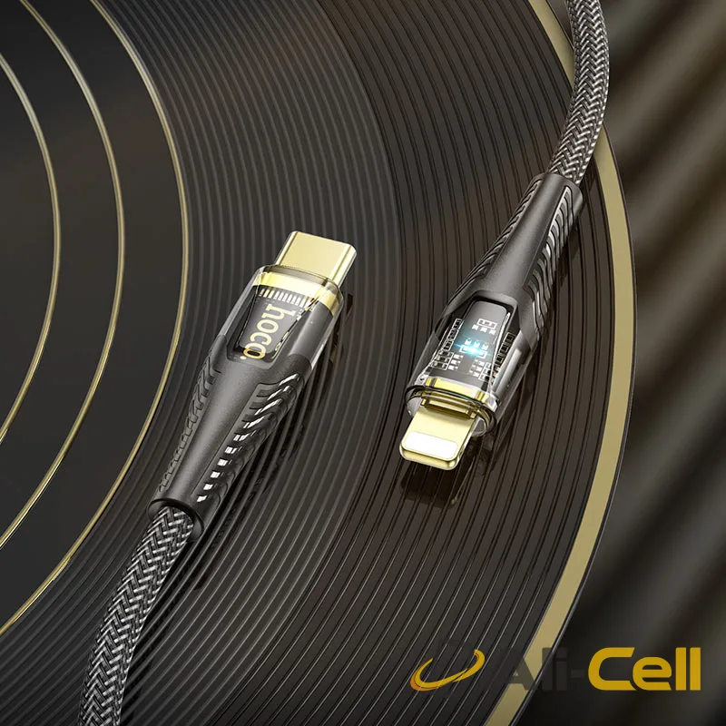Cable Type-C to iP “U121 Gold standard” PD 27W fast charge (U121 Pd Tc Ltn Black, 1.2m) — 8