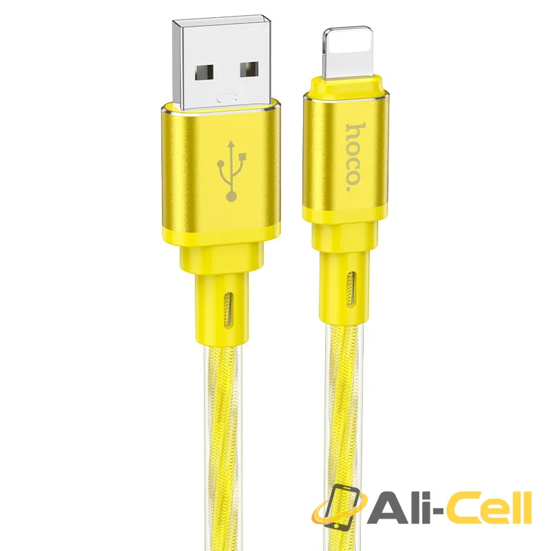 Cable USB to iP “X98 Crystal ice” (X98 Usb Ltn Gold, 1.0m)