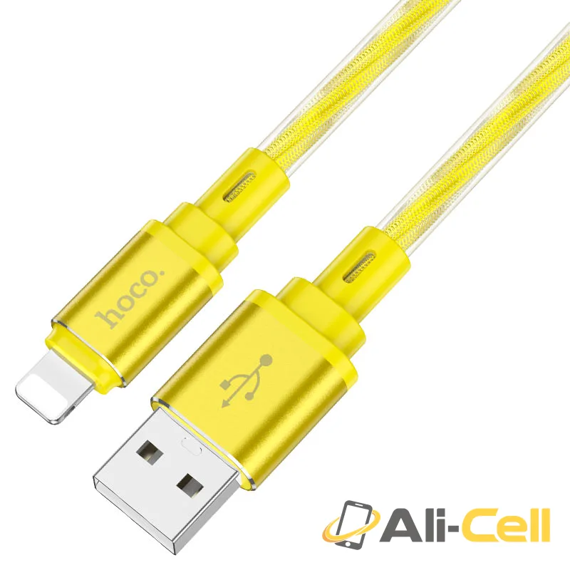 Cable USB to iP “X98 Crystal ice” (X98 Usb Ltn Gold, 1.0m) — 2