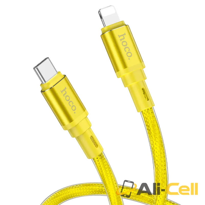 Cable Type-C to iP “X98 Crystal ice” PD 20W fast charge (X98 Pd Tc Ltn Gold, 1.0m) — 4