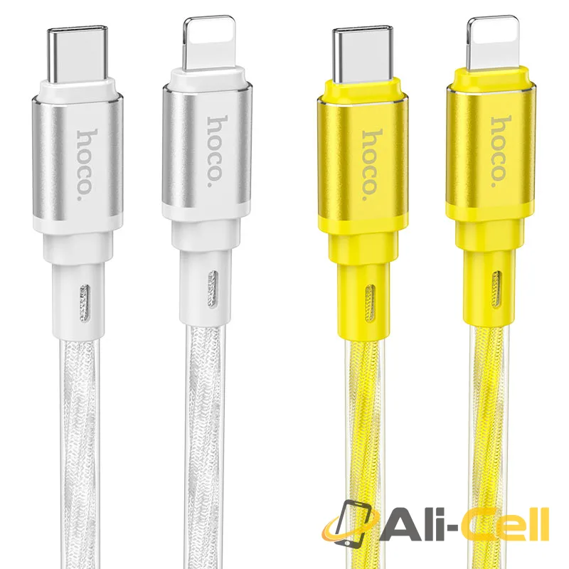 Cable Type-C to iP “X98 Crystal ice” PD 20W fast charge (X98 Pd Tc Ltn Silver, 1.0m) — 6