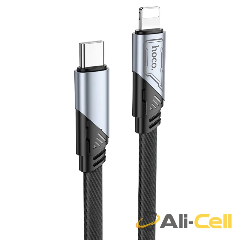 Cable Type-C to iP “U119 Machine” PD 27W fast charge (U119 Pd Tc Ltn Black, 1.2m)