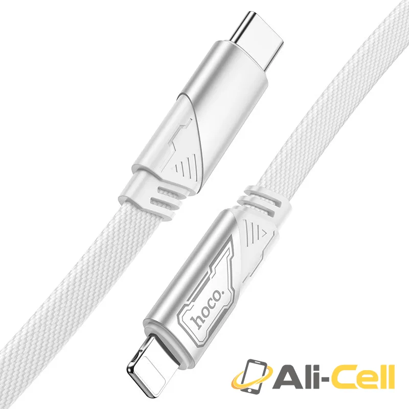 Cable Type-C to iP “U119 Machine” PD 27W fast charge (U119 Pd Tc Ltn Black, 1.2m) — 2