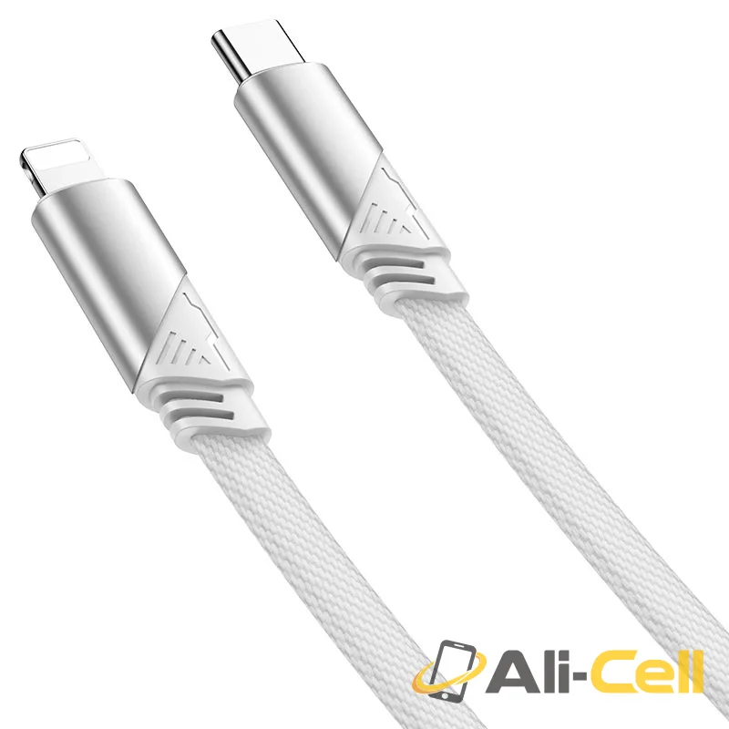 Cable Type-C to iP “U119 Machine” PD 27W fast charge (U119 Pd Tc Ltn Black, 1.2m) — 4