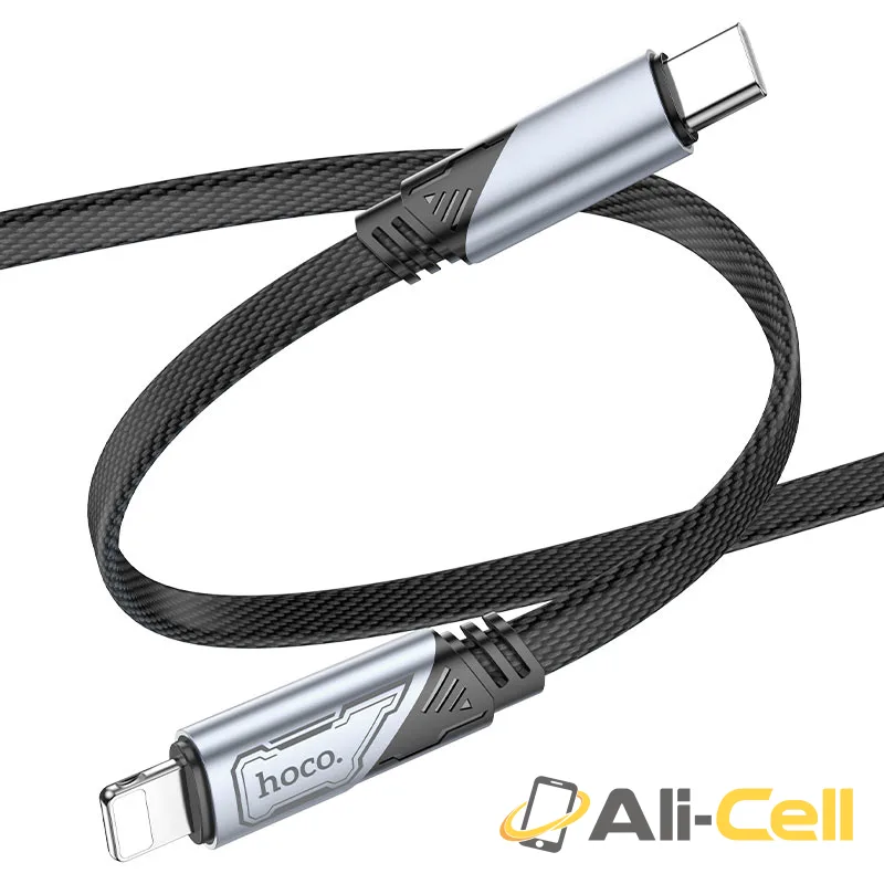 Cable Type-C to iP “U119 Machine” PD 27W fast charge (U119 Pd Tc Ltn Grey, 1.2m) — 3