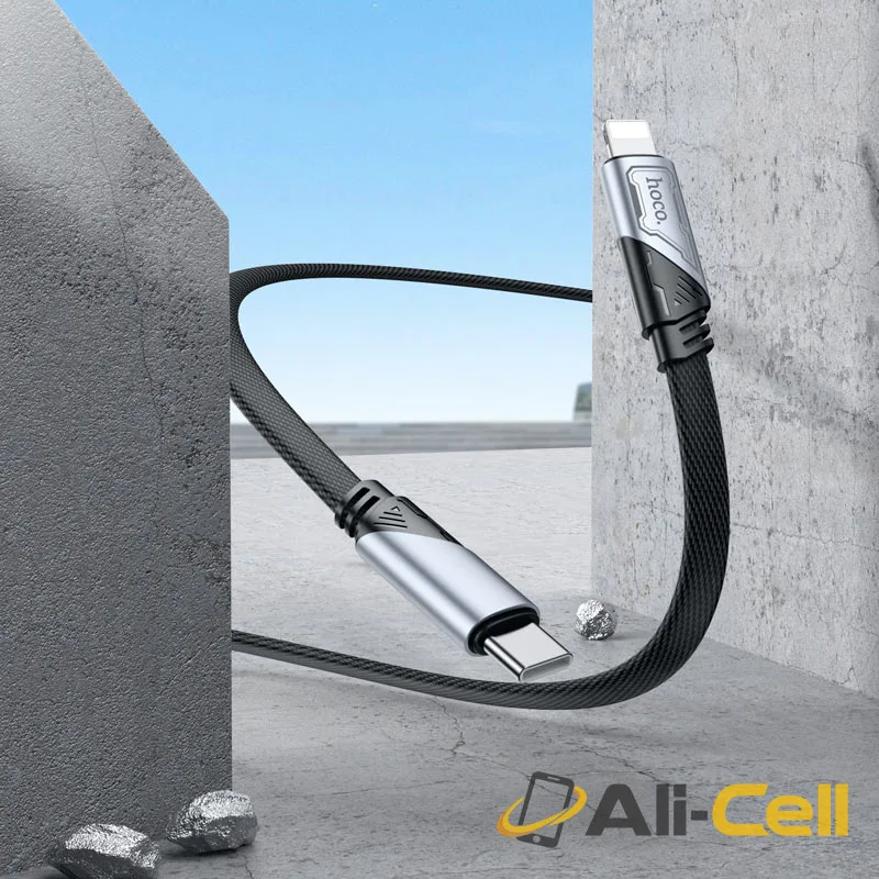 Cable Type-C to iP “U119 Machine” PD 27W fast charge (U119 Pd Tc Ltn Grey, 1.2m) — 8