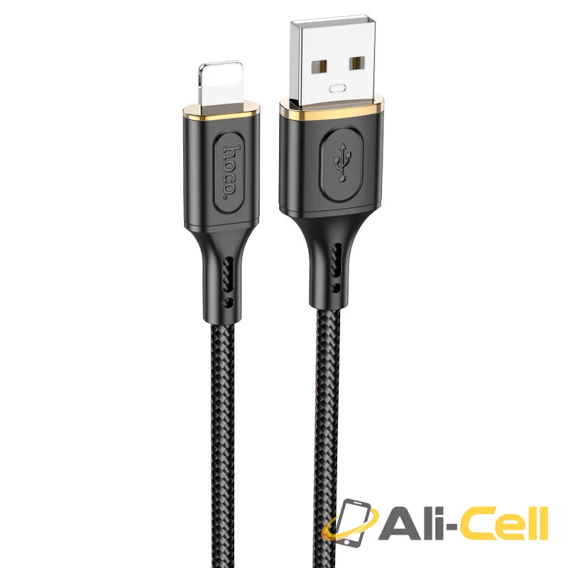Cable USB to iP “X95 Goldentop” (X95 Usb Ltn Black, 1.0m)