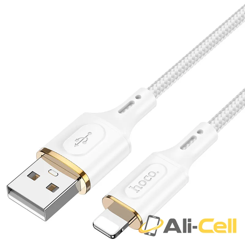 Cable USB to iP “X95 Goldentop” (X95 Usb Ltn Black, 1.0m) — 3
