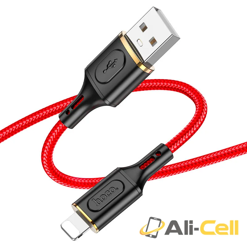 Cable USB to iP “X95 Goldentop” (X95 Usb Ltn Black, 1.0m) — 4
