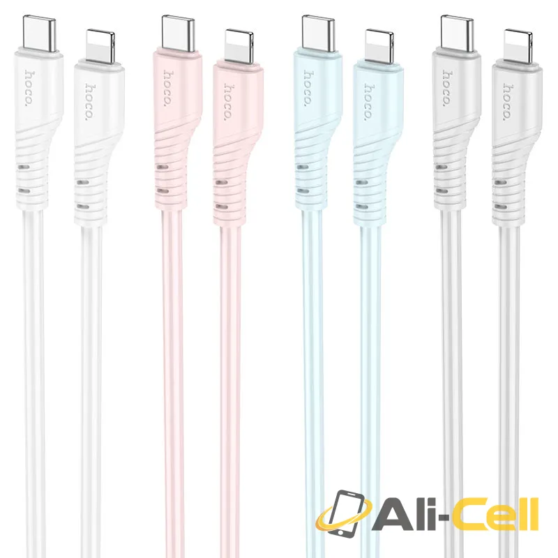 Cable Type-C to iP “X97 Crystal color” PD 20W fast charge (X97 Pd Tc Ltn White, 1.0m) — 7