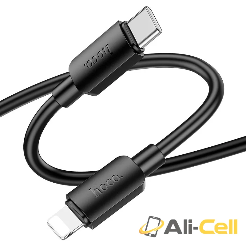Cable Type-C to iP “X96 Hyper” PD 20W fast charge (X96 Pd Tc Ltn Black, 1.0m) — 3