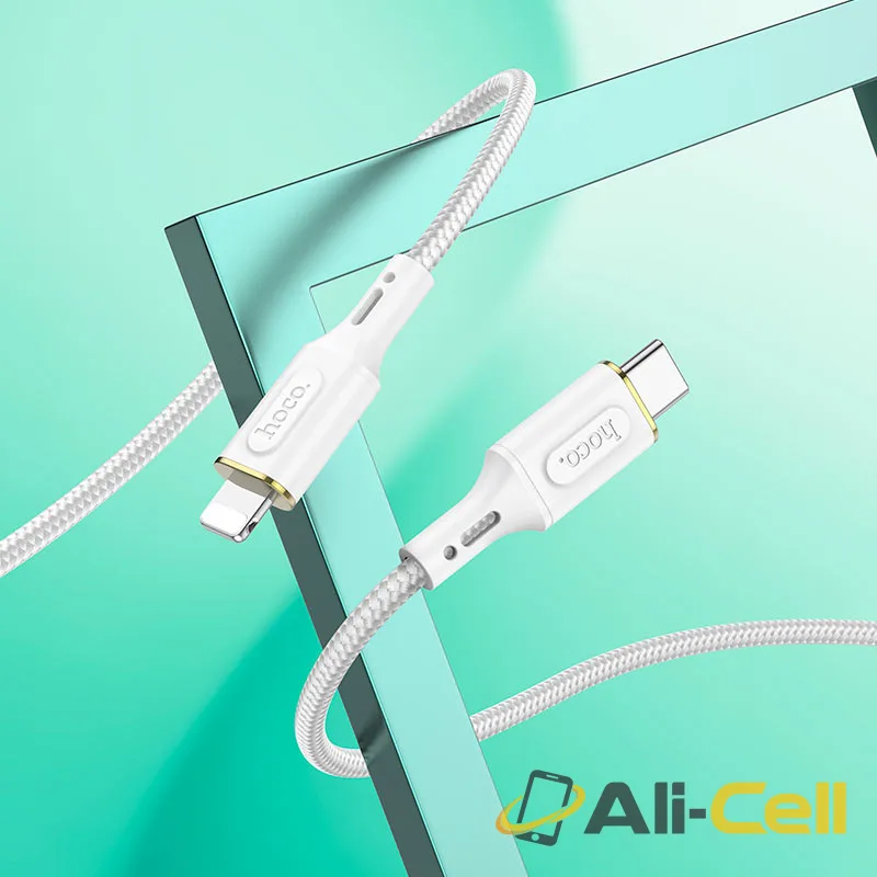 Cable Type-C to iP “X95 Goldentop” PD 20W fast charge (X95 Pd Tc Ltn Black, 1.0m) — 8