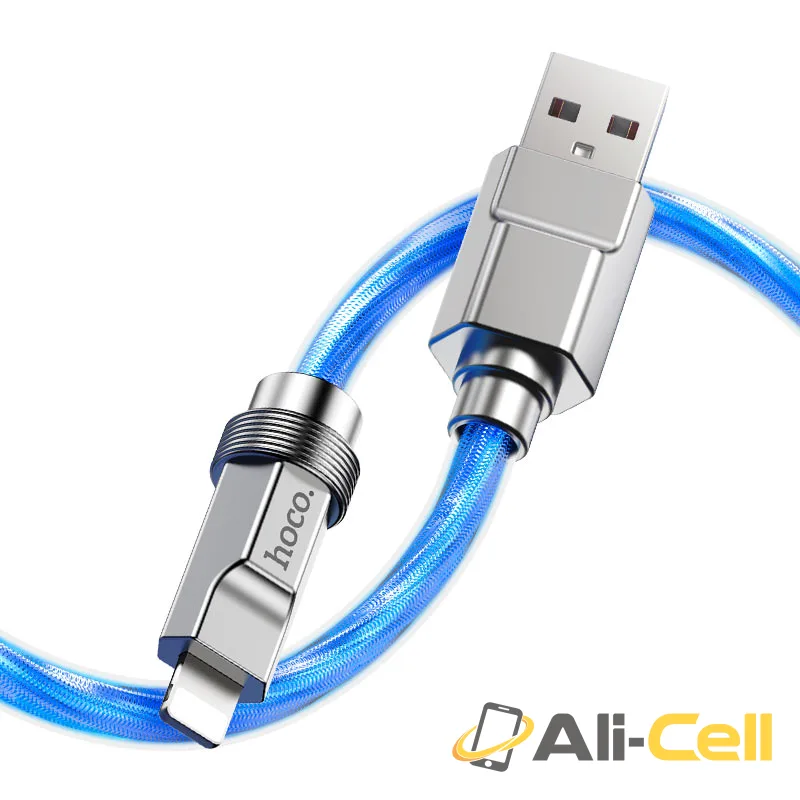 Cable USB to iP “U113 Solid” (U113 Usb Ltn Blue, 1.0m) — 2