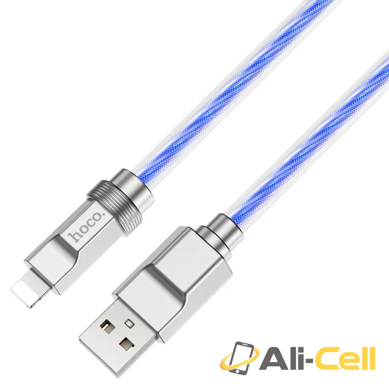 Cable USB to iP “U113 Solid” (U113 Usb Ltn Blue, 1.0m) — 4