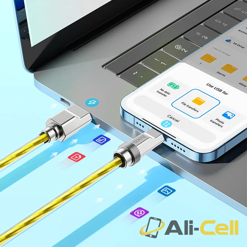 Cable USB to iP “U113 Solid” (U113 Usb Ltn Gold, 1.0m) — 7