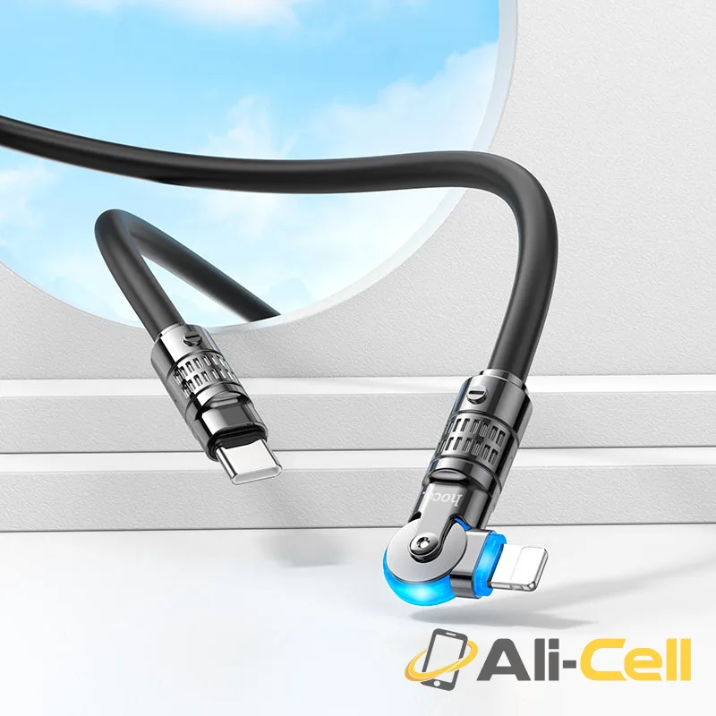 Cable Type-C to iP “U118 Triumph” PD 27W fast charge (U118 Pd Tc Ltn Black, 1.2m) — 8