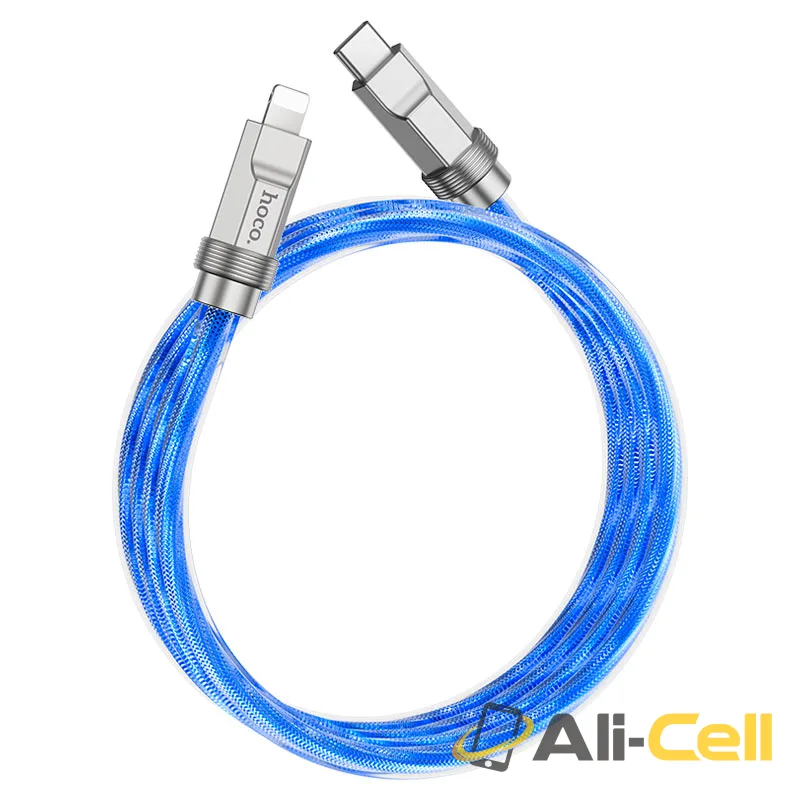 Cable Type-C to iP “U113 Solid” PD 20W fast charge (U113 Pd Tc Ltn Blue, 1.0m)
