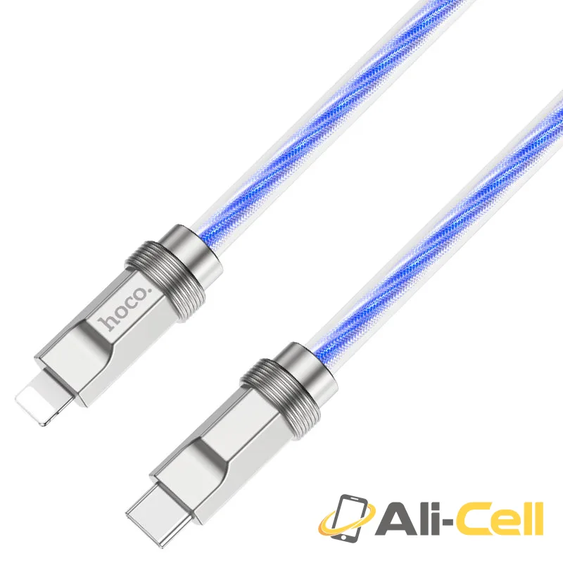 Cable Type-C to iP “U113 Solid” PD 20W fast charge (U113 Pd Tc Ltn Gold, 1.0m) — 2