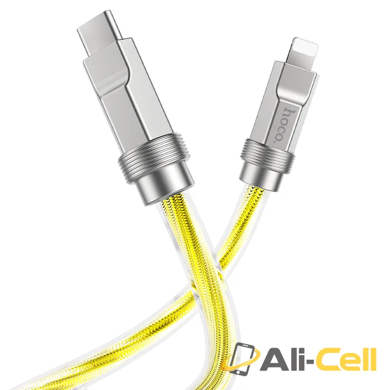 Cable Type-C to iP “U113 Solid” PD 20W fast charge (U113 Pd Tc Ltn Gold, 1.0m) — 3