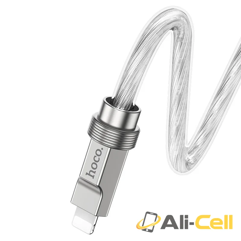 Cable Type-C to iP “U113 Solid” PD 20W fast charge (U113 Pd Tc Ltn Silver, 1.0m) — 5