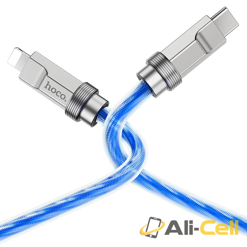 Cable Type-C to iP “U113 Solid” PD 20W fast charge (U113 Pd Tc Ltn Silver, 1.0m) — 6