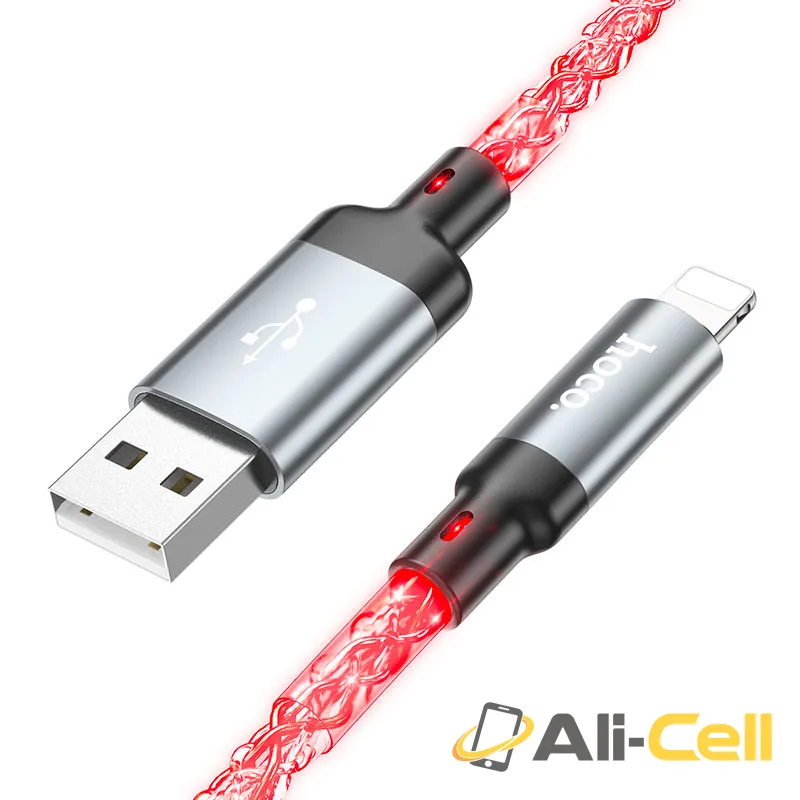 Cable USB to iP “U112 Shine” (U112 Usb Ltn Grey, 1.0m) — 2