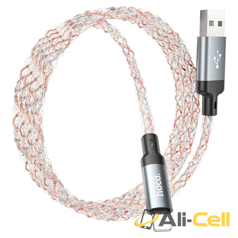 Cable USB to iP “U112 Shine” (U112 Usb Ltn Grey, 1.0m) — 6