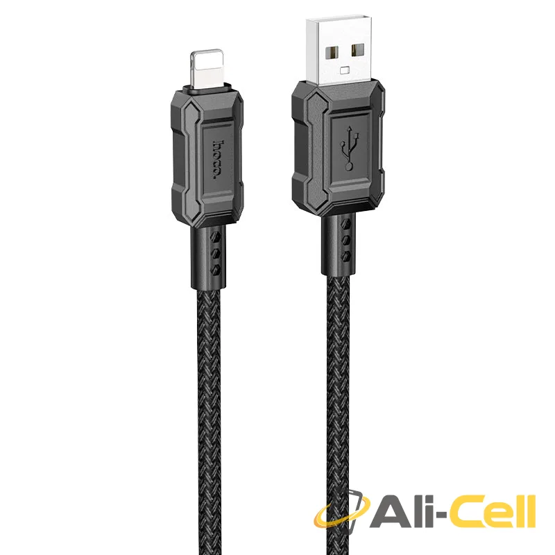 Cable USB to iP “X94 Leader” (X94 Usb Ltn Black, 1.0m)