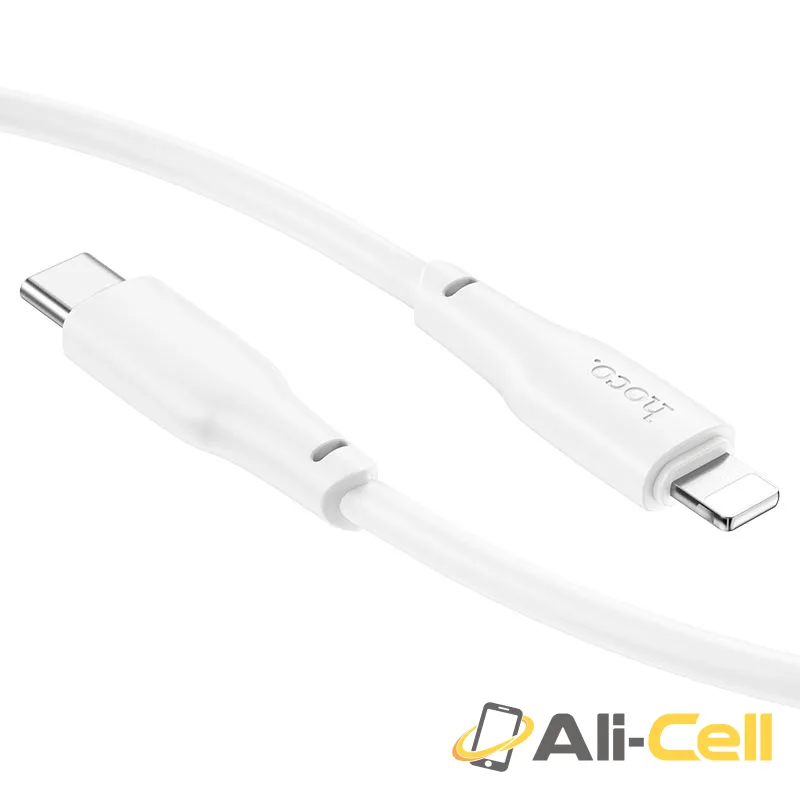 Cable Type-C to iP “X93 Force” PD 20W fast charge (X93 20w Tc Ltn White, 1.0m) — 5