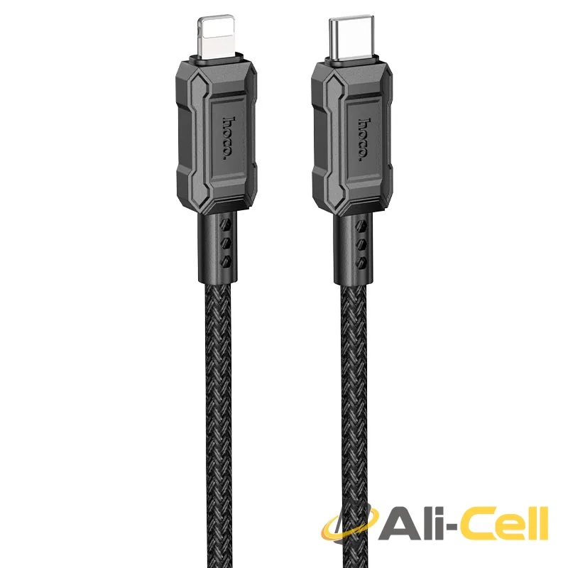 Cable Type-C to iP “X94 Leader” PD 20W fast charge (X94 Pd Tc Ltn Black, 1.0m)