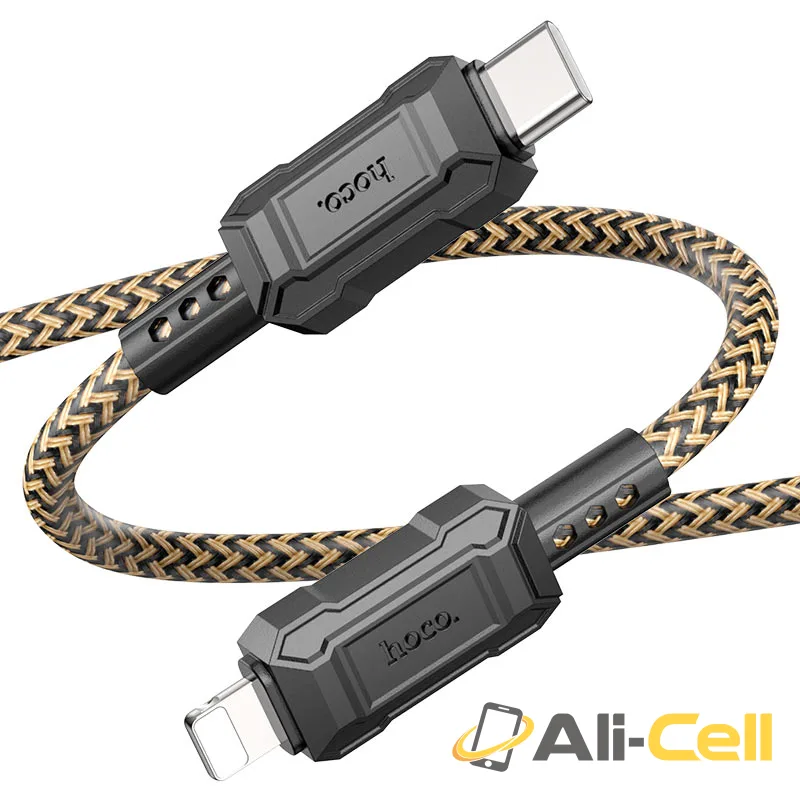 Cable Type-C to iP “X94 Leader” PD 20W fast charge (X94 Pd Tc Ltn Black, 1.0m) — 3