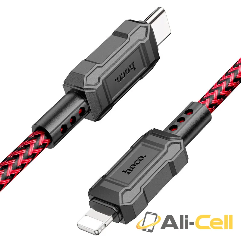 Cable Type-C to iP “X94 Leader” PD 20W fast charge (X94 Pd Tc Ltn Black, 1.0m) — 4