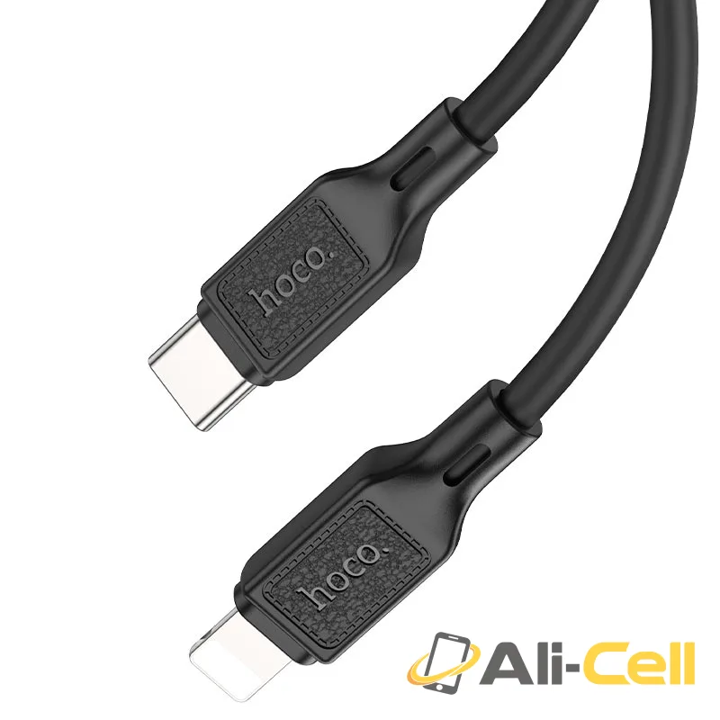Cable Type-C to iP “X90 Cool” PD fast charge (X90 Pd Tc Ltn Black, 1.0m) — 2