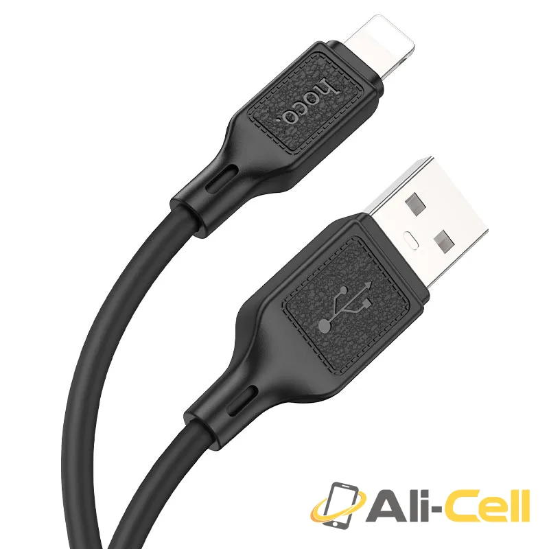 Cable USB to iP “X90 Cool” (X90 Usb Ltn Black, 1.0m) — 2